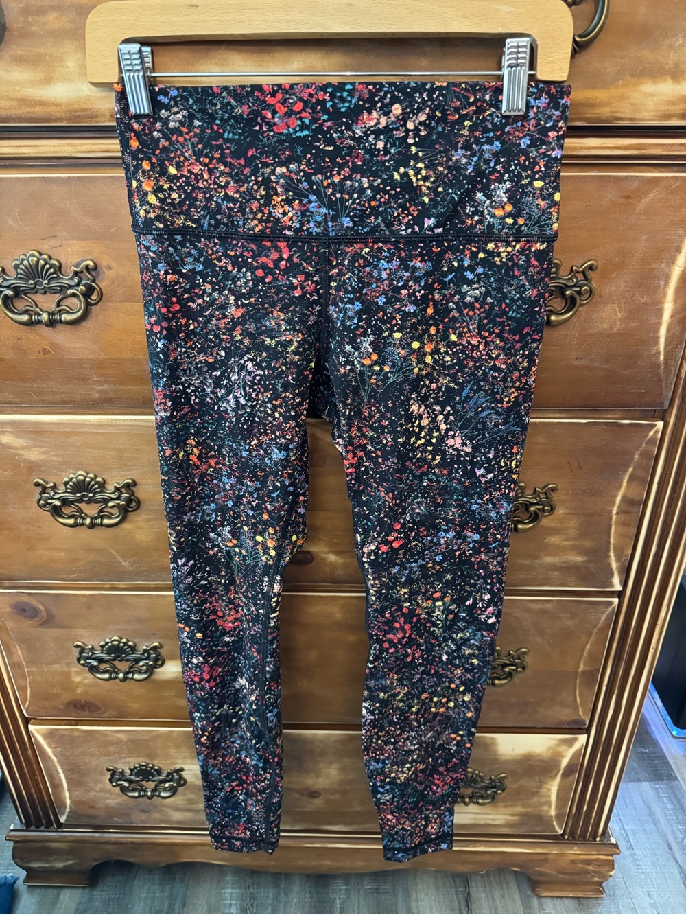 Lululemon Wunder Under High Rise‎ 28” Floral Leggings Size 8 Medium